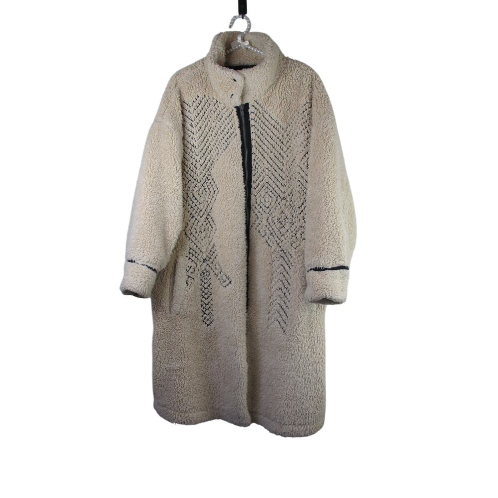 Avery embroidered teddy coat from We the free size M